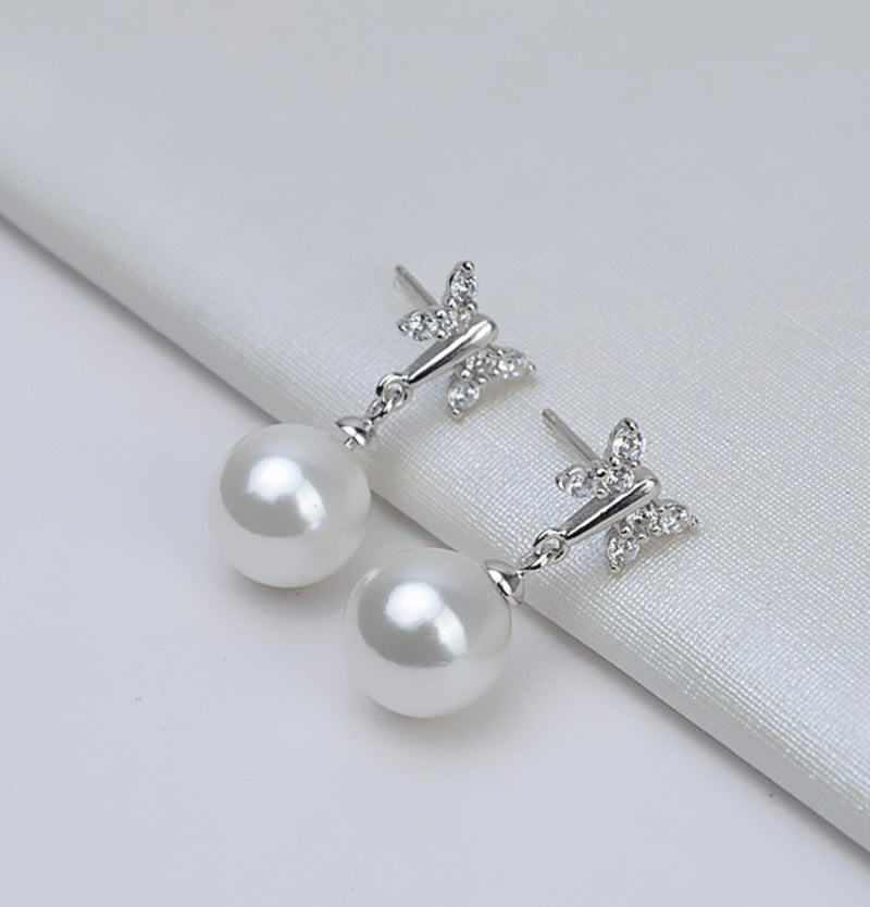 SSE9 - Diamonte Butterfly Studs