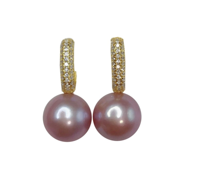 SSE17 - Cubic Zirconia Huggie Earrings