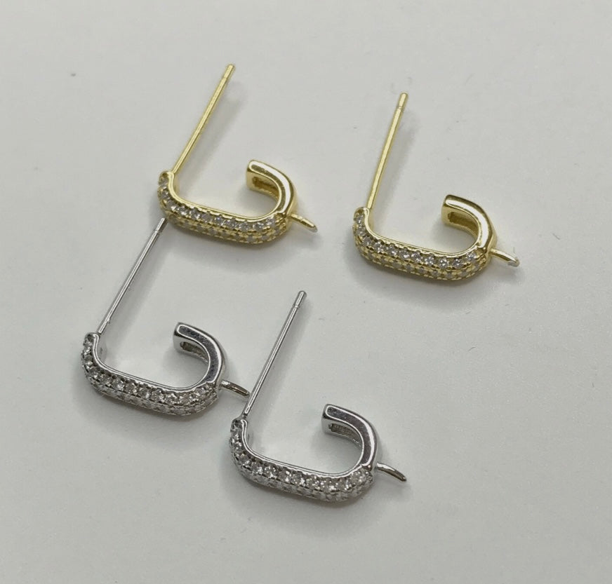 SSE17 - Cubic Zirconia Huggie Earrings