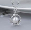 SSMN11 - Circle Twist Sterling silver Necklace