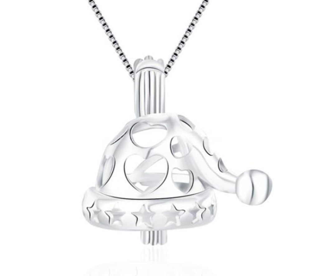 CH 5 - Christmas hat Pearl cage pendant no.2