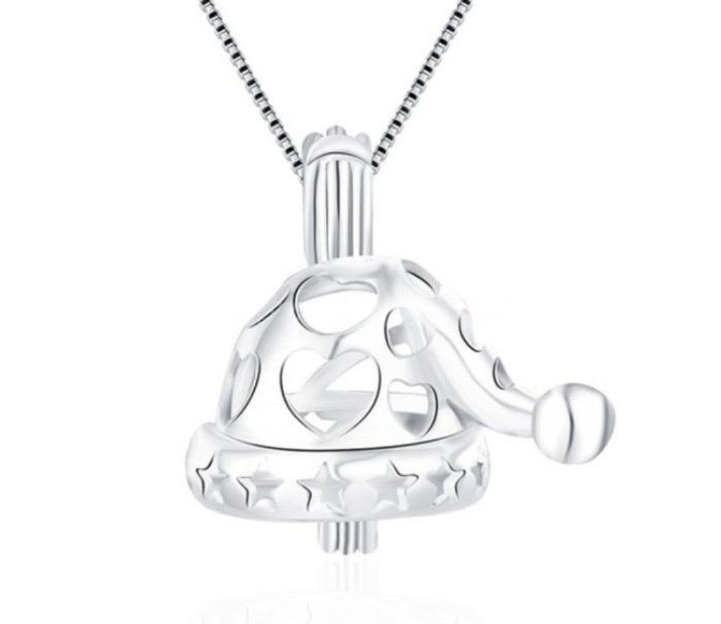 CH 5 - Christmas hat Pearl cage pendant no.2