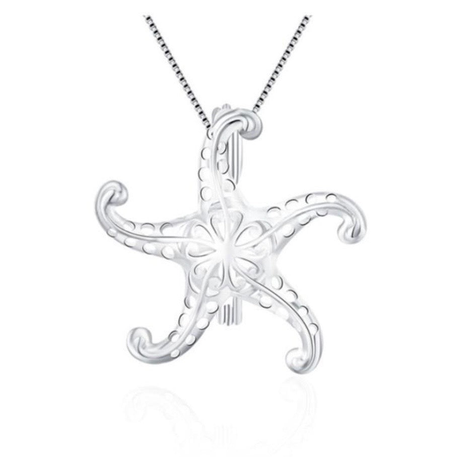 SSC 25 - The Starfish Pearl cage pendant