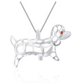 SSC 24 - The Sausage Dog Pearl cage pendant