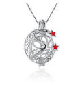 CH 10 - Leaping Reindeer Pearl cage pendant