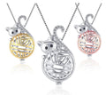 SSC 18 - Cat Pearl Cage Pendant