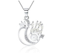 SSMN 41 - Peacock Pendant Necklace