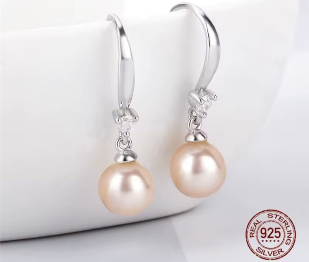 SSE12 - Diamonte Fish hook earrings