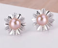 SSE 26 - Sterling silver Flower studs