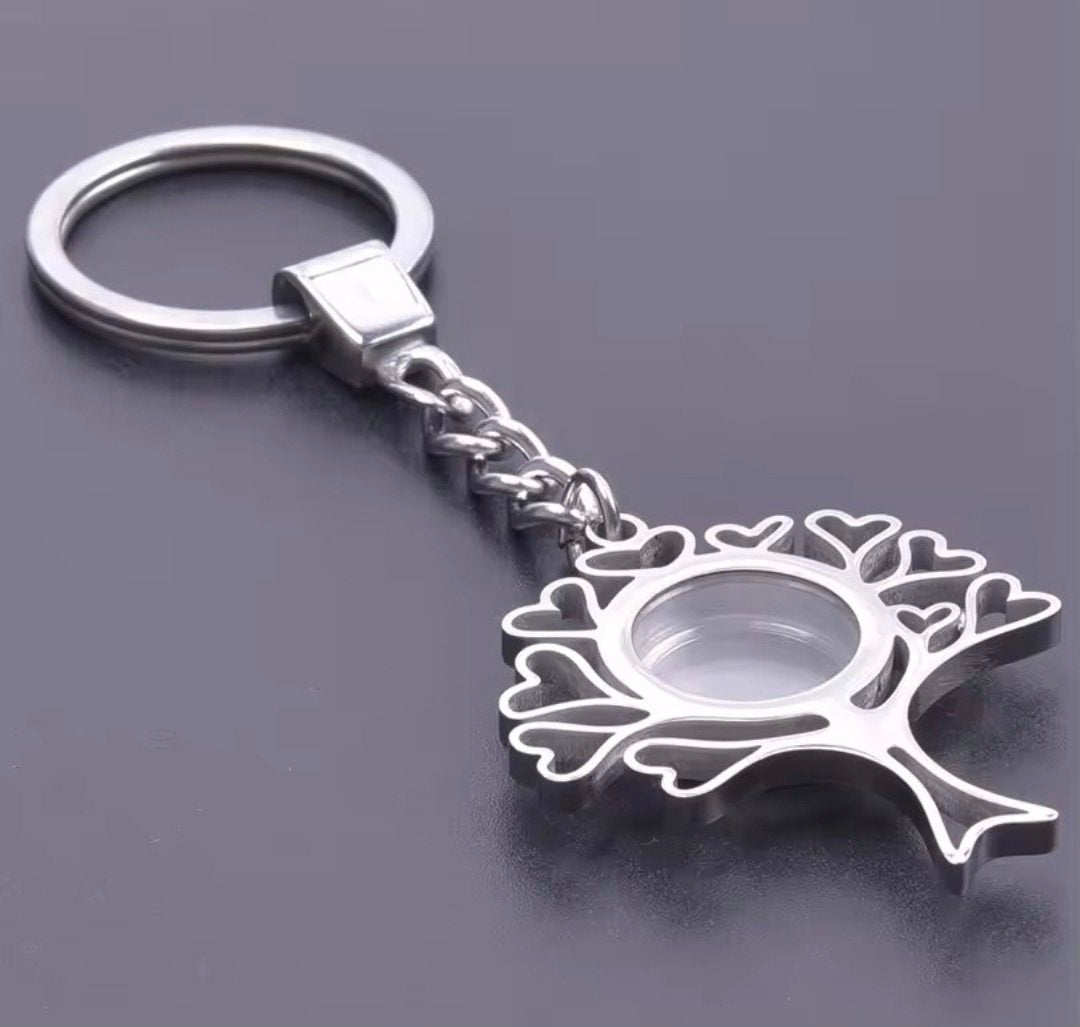 Tree of Hearts Locket Keyring