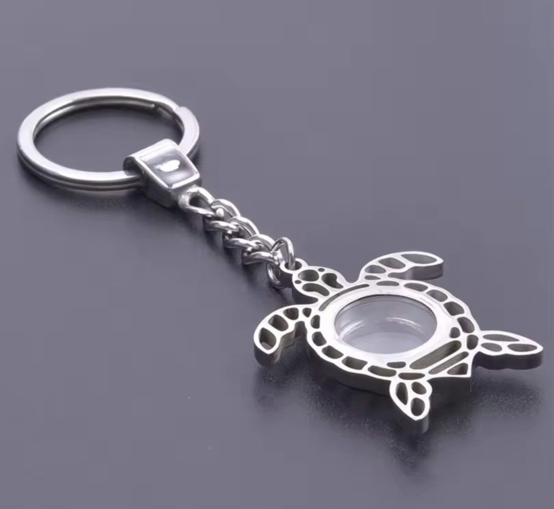 Turtle Locket Keyring