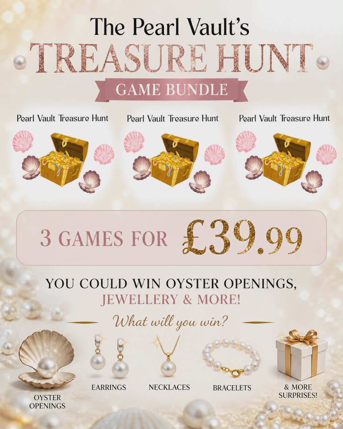 Games Bundle - 2 Pearl Vault Treasure Hunt